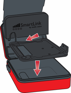 Insert SmartLink into AED bag
